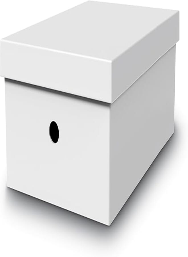 CARDBOARD BOX OFFICE SUPPLIES KEEPING INSTRUCTION WHITE 8226